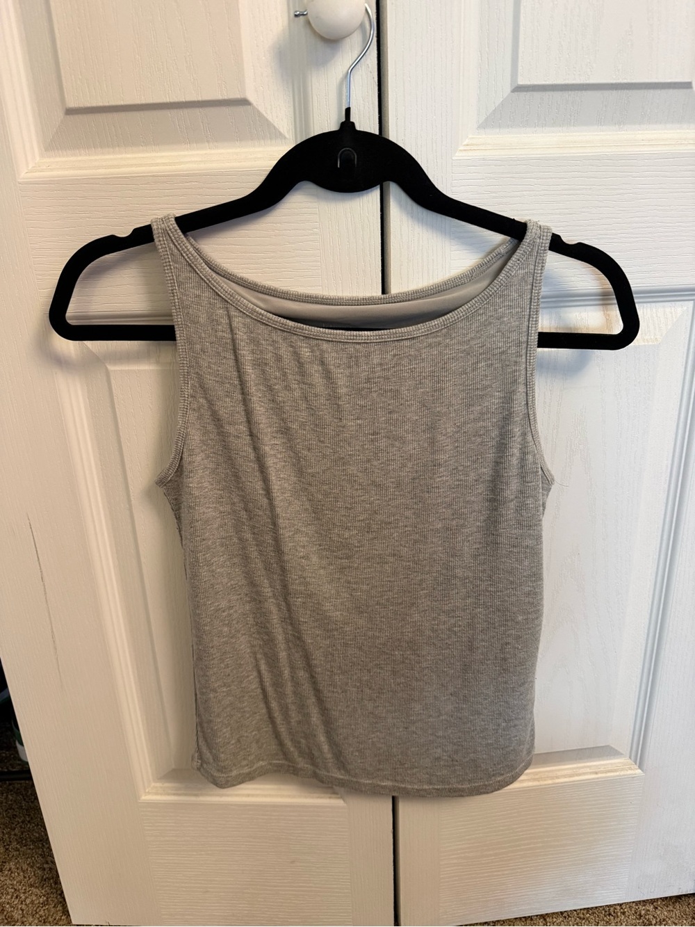 Klassy Network Light Gray Ribbed Tank - Picture 2 of 5